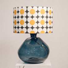 Load image into Gallery viewer, Large Blue Recycled Glass Lamp - with any Crawia, Heli or retro lampshade