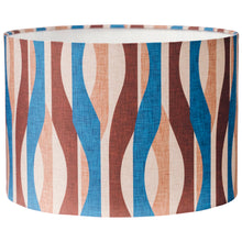 Load image into Gallery viewer, Large Blue Recycled Glass Lamp - with any Crawia, Heli or retro lampshade