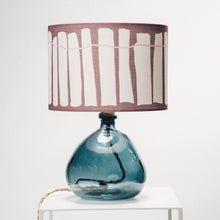 Llwythwch y ddelwedd i wyliwr yr Oriel, Lamp Gwydr Glas Bach Wedi'i Ail-gylchu - efo unrhyw lampshêd Crawia, Heli neu retro