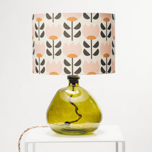 Load image into Gallery viewer, Green Recycled Glass Lamp Small - with any Crawia, Heli or retro lampshade