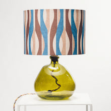 Load image into Gallery viewer, Green Recycled Glass Lamp Small - with any Crawia, Heli or retro lampshade