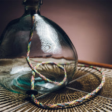 Llwythwch y ddelwedd i wyliwr yr Oriel, Lamp Gwydr Clir Bach Wedi'i Ail-gylchu - efo lampshêd drwm hen fap