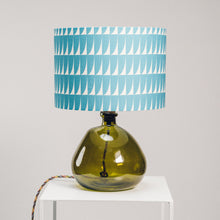 Load image into Gallery viewer, Green Recycled Glass Lamp Small - with any Crawia, Heli or retro lampshade