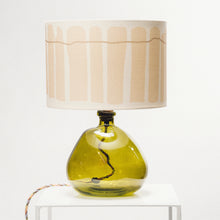 Load image into Gallery viewer, Green Recycled Glass Lamp Small - with any Crawia, Heli or retro lampshade
