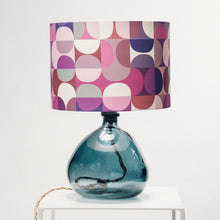 Llwythwch y ddelwedd i wyliwr yr Oriel, Lamp Gwydr Glas Bach Wedi'i Ail-gylchu - efo unrhyw lampshêd Crawia, Heli neu retro