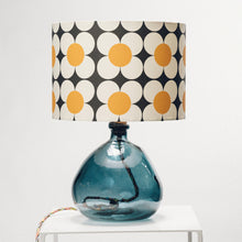 Llwythwch y ddelwedd i wyliwr yr Oriel, Lamp Gwydr Glas Bach Wedi'i Ail-gylchu - efo unrhyw lampshêd Crawia, Heli neu retro