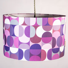 Llwythwch y ddelwedd i wyliwr yr Oriel, Lampshêd Retro Piws