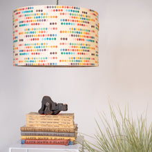 Llwythwch y ddelwedd i wyliwr yr Oriel, Lampshêd Retro Dotiau Lliwgar