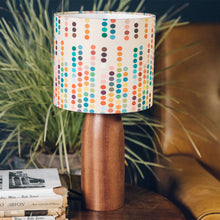 Llwythwch y ddelwedd i wyliwr yr Oriel, Lampshêd Retro Dotiau Lliwgar