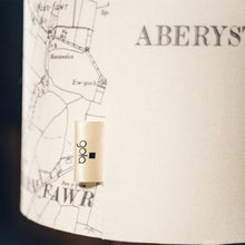 Load image into Gallery viewer, Light Wood Lamp Base - with custom old map lampshade