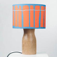 Load image into Gallery viewer, Oak Wood Lamp Base - with one of 10 Crawia colours lampshades
