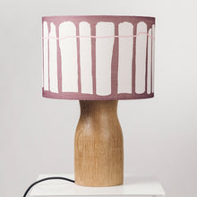 Load image into Gallery viewer, Oak Wood Lamp Base - with one of 10 Crawia colours lampshades
