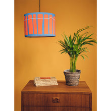 Load image into Gallery viewer, Blue and Red Crawia Design Lampshade
